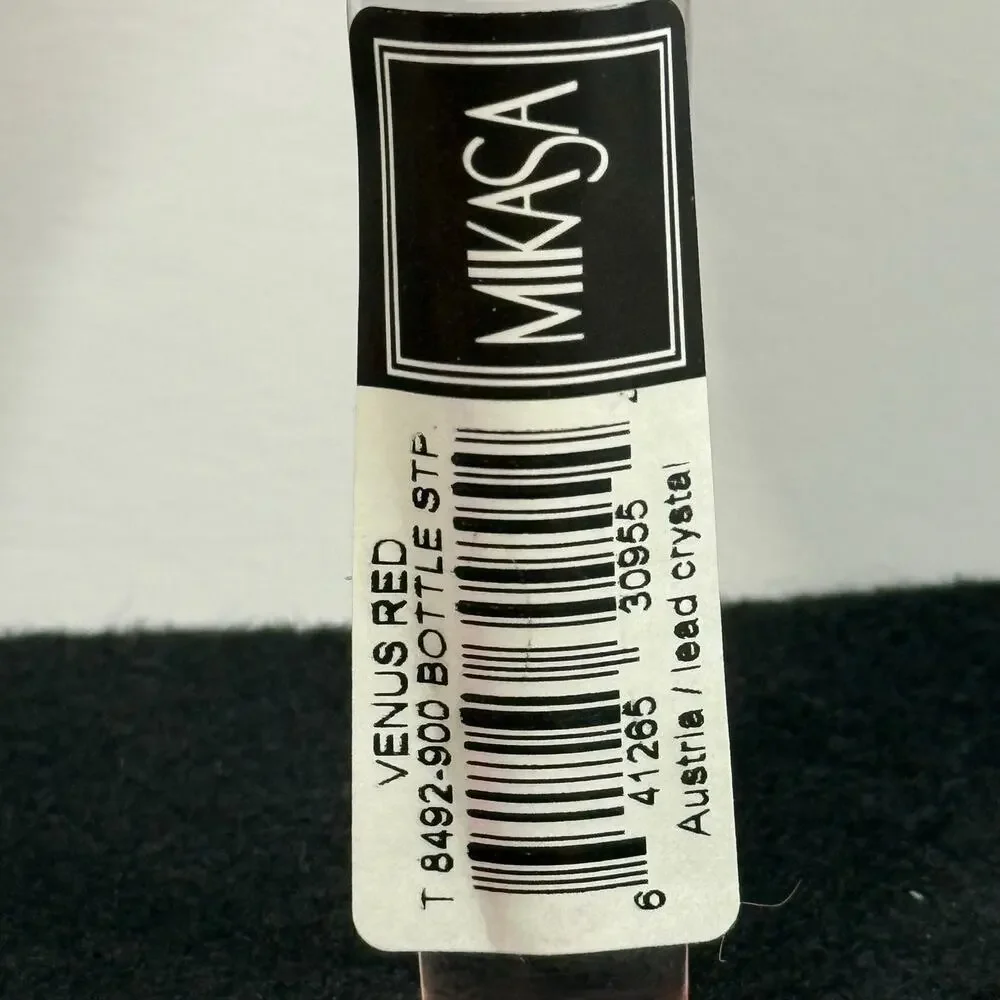 Mikasa Venus Red Crystal Heart Wine Bottle Stopper – New in‎ Box Valentine Gift